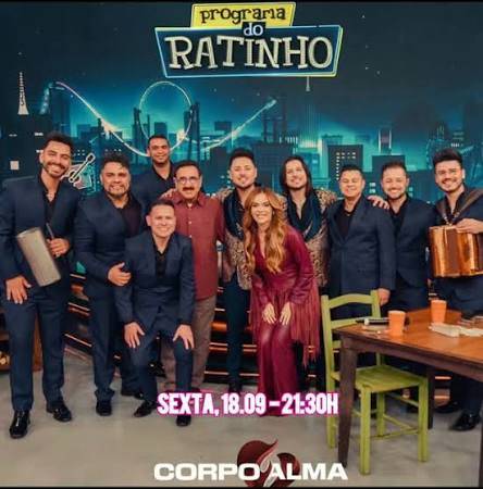 Corpo e Alma se apresenta no programa do Ratinho desta sexta-feira